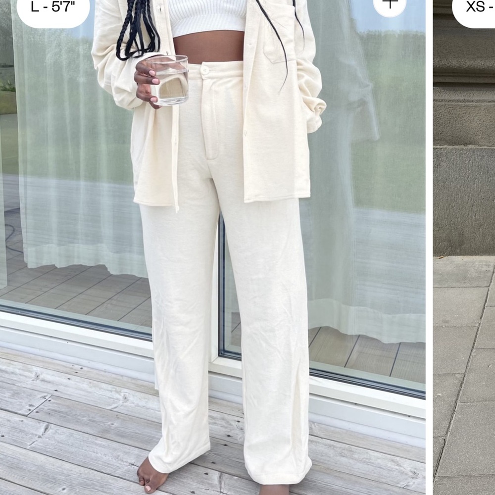 Djerf Avenue Terry On The Go Shirt Pant Set